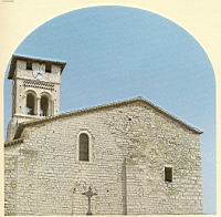 France, Ardeche, Ruoms, Eglise romane Saint-Pierre